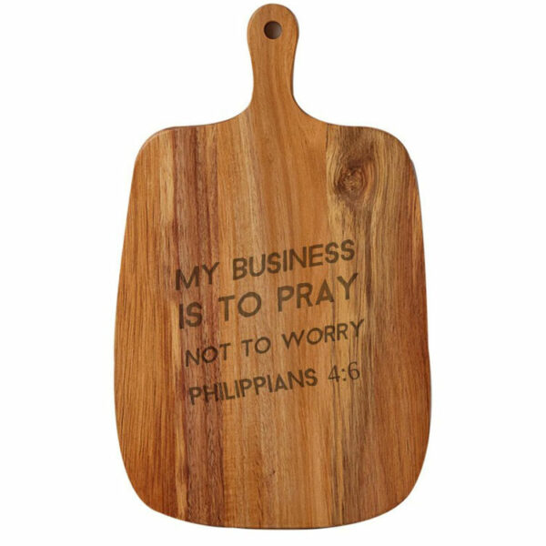 Wooden Cutting Board with Handle Acacia 33x20x1.5cm