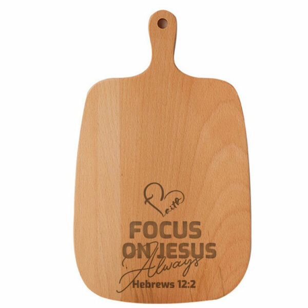 Wooden Cutting Board with Handle Beech 33x20x1.5cm