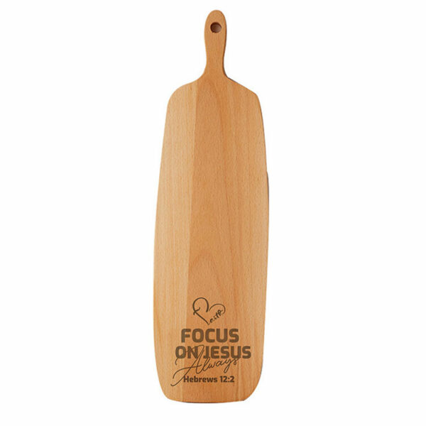 Wooden Cutting Board with Handle Beech 40x12x1.5cm