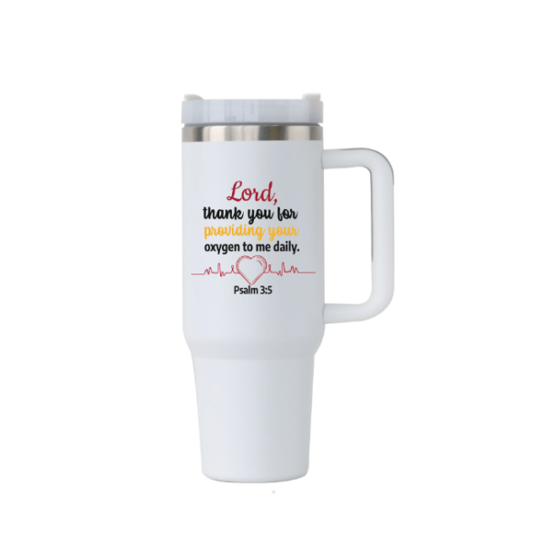 40oz Tumbler With Handle and Straw