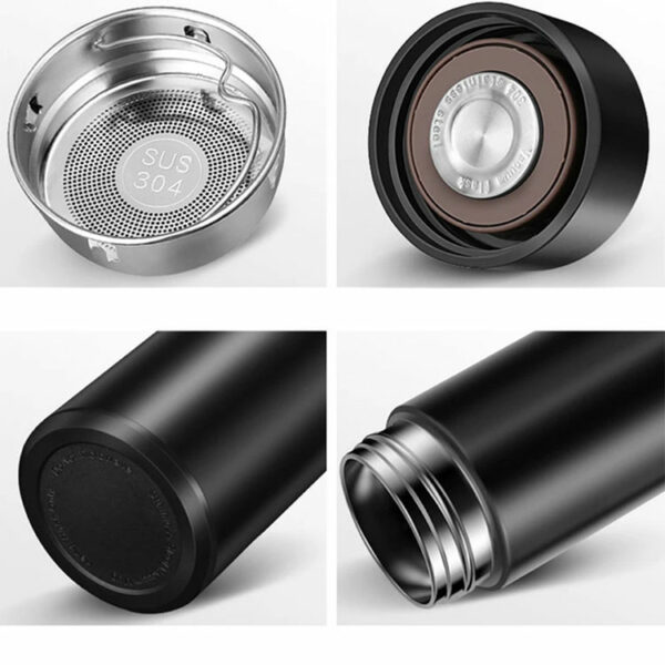 Smart LED Temperature Water Bottle with Filter Infuser - Image 4
