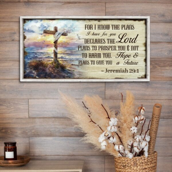 Wooden Frame For I know the plans I have for you - Image 2