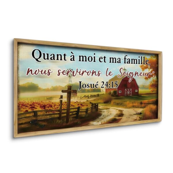 Wooden Frame As for Me and My House We Will Serve The Lord - Image 4