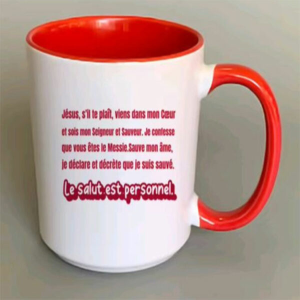 Salut Mugs with words of inspiration on them