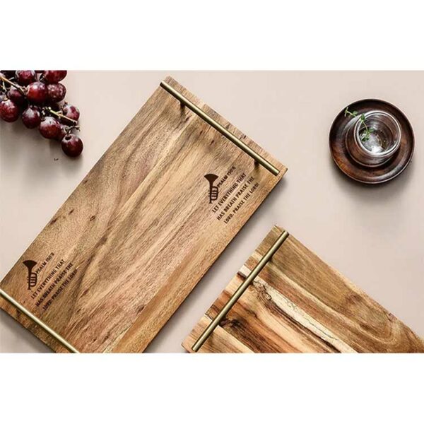 Food Serving Tray with a inspiration words