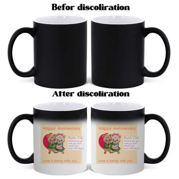 Color-changing mugs Happy Anniversary - Image 2