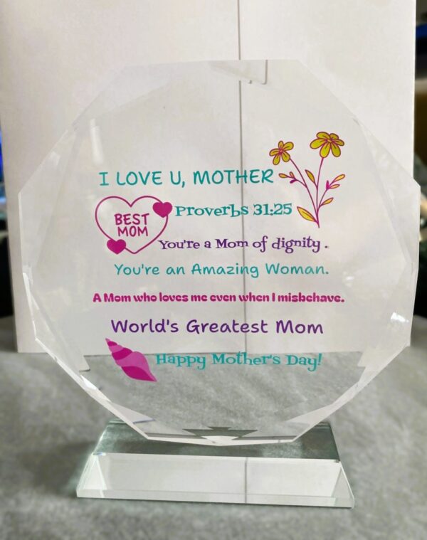 Crystal Award Trophy with Transparent Base - Image 5